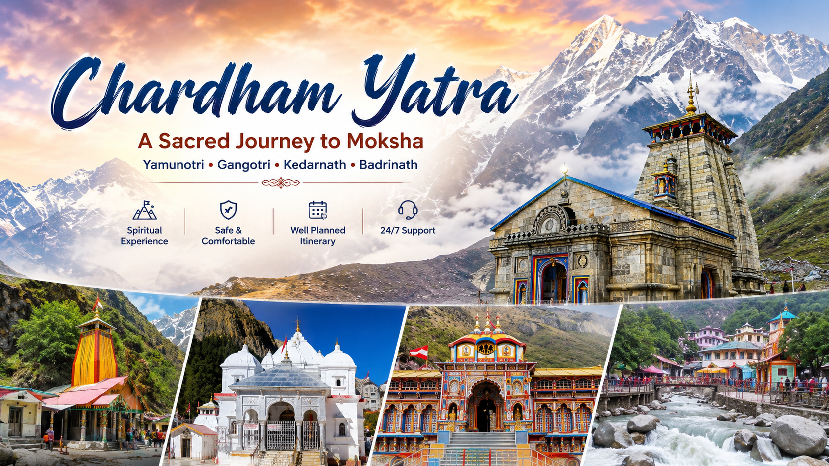 Chardham Yatra Package from Haridwar 2027 – 10 Days / 9 Nights